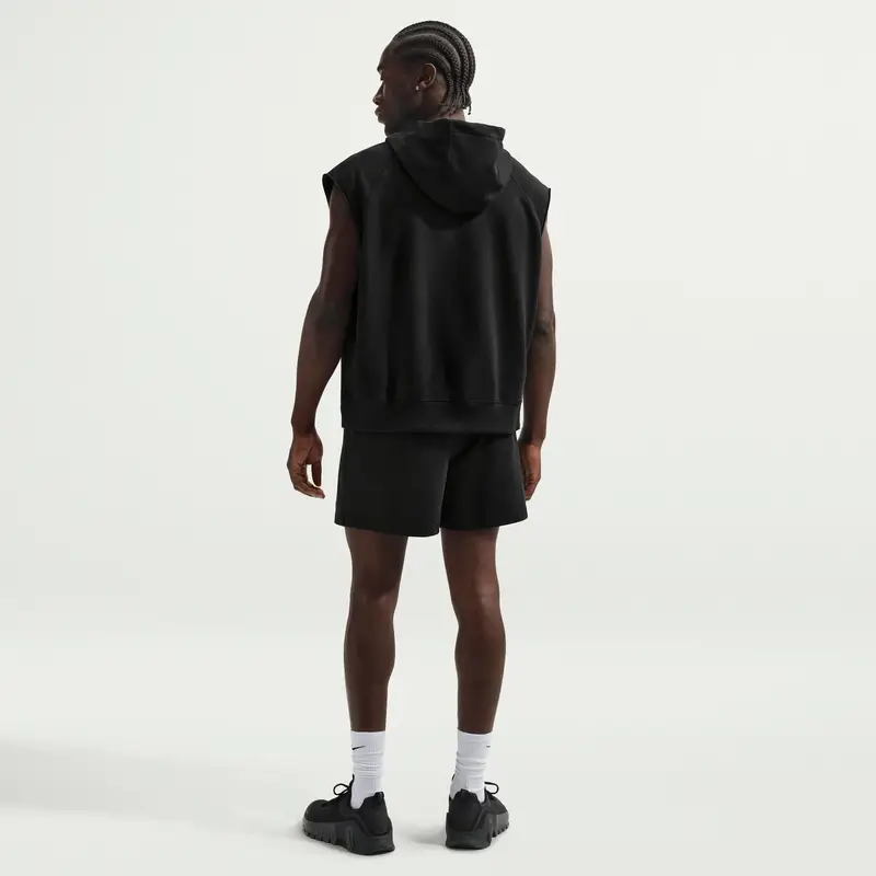 Felpa con cappuccio senza maniche Nike Noir
