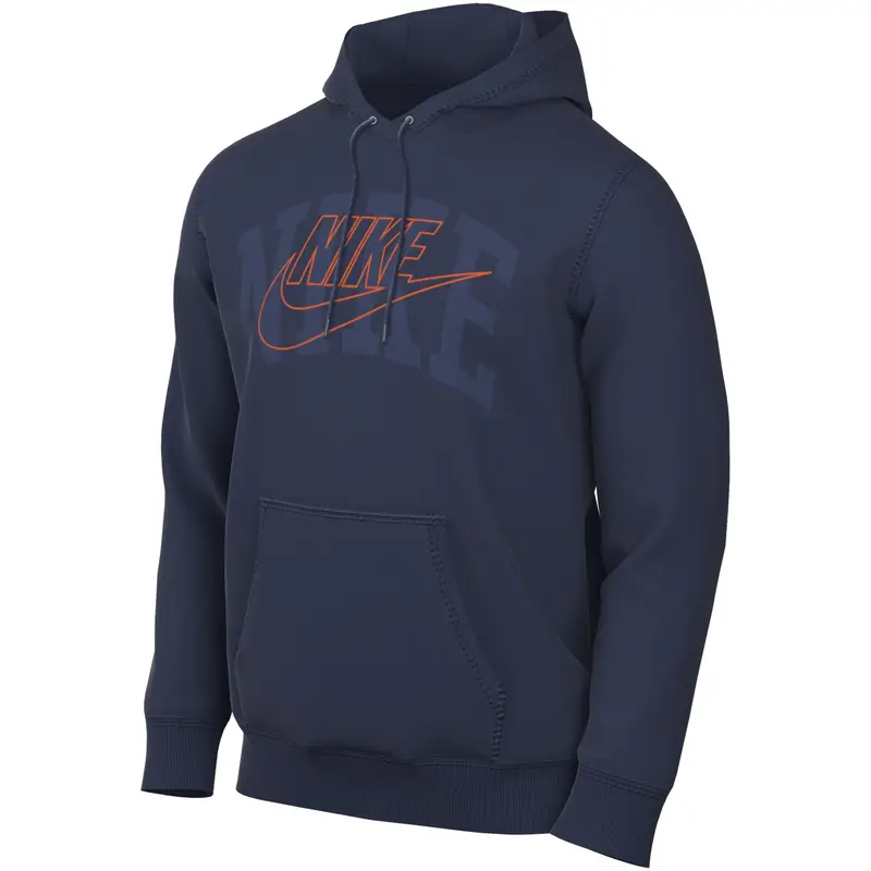Felpa con cappuccio spazzolata Nike Club Fleece Bleu
