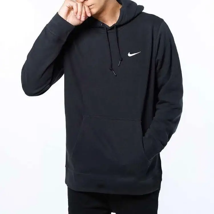 Nike Felpa con cappuccio sportiva casual uomo nero miniatura 4