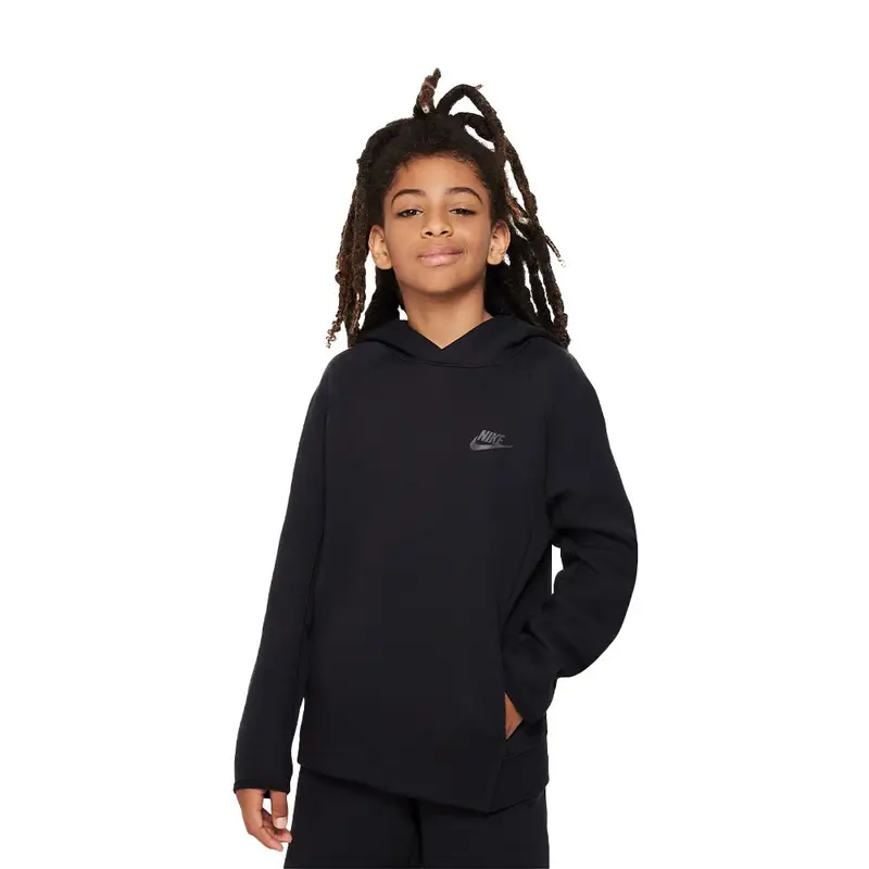 Felpa Con Cappuccio Tech Fleece Nero Bambino XS