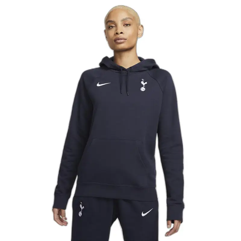 felpa con cappuccio tottenham essential donna Bleu