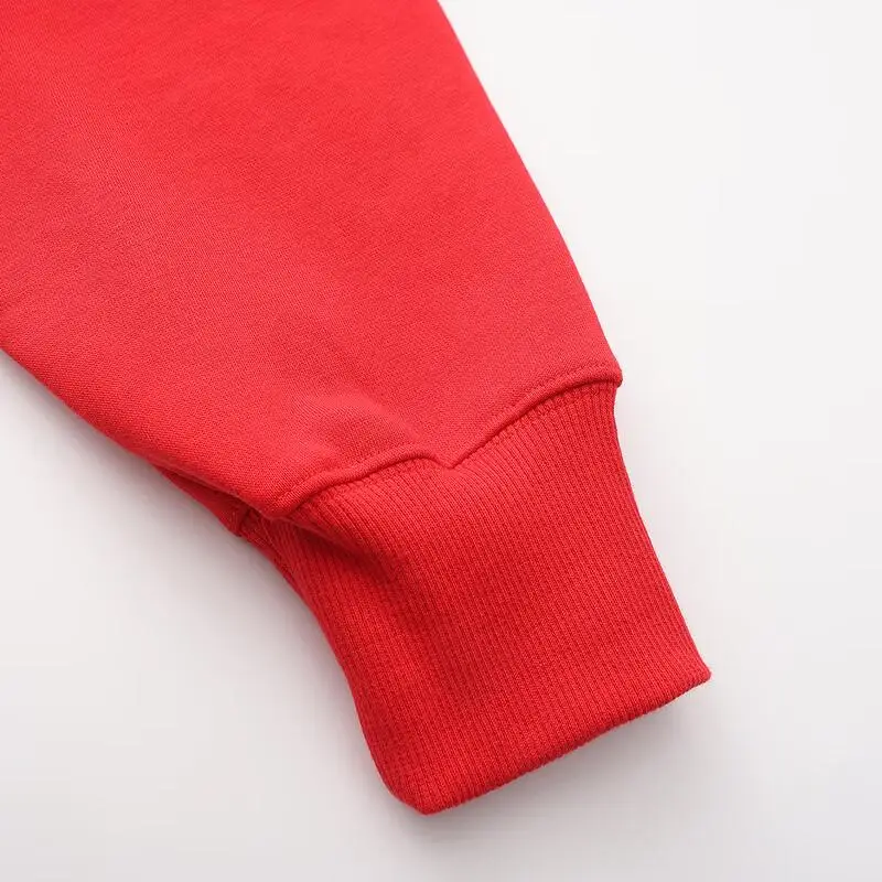 Felpa con cappuccio versatile casual sportiva alla moda Nike da donna rossa DQ5859-657 M miniatura 5