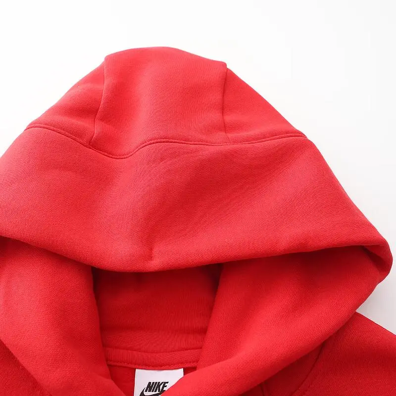 Felpa con cappuccio versatile casual sportiva alla moda Nike da donna rossa DQ5859-657 XS miniatura 3