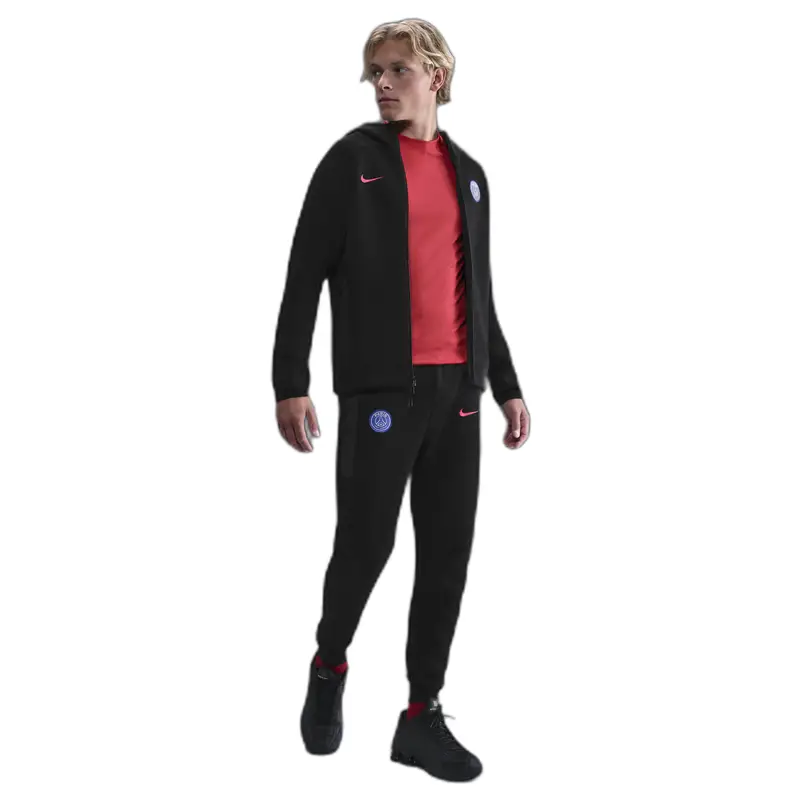 Felpa con cappuccio zip PSG Tech Windrunner Noir