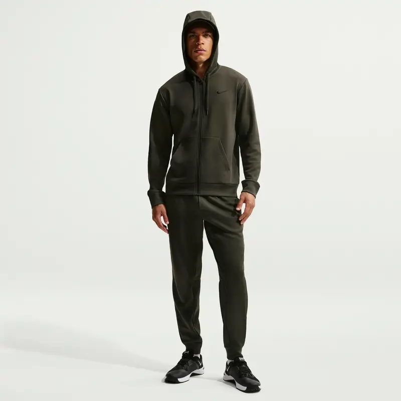 Felpa con cerniera a cappuccio Nike Hyverse FLC Marron