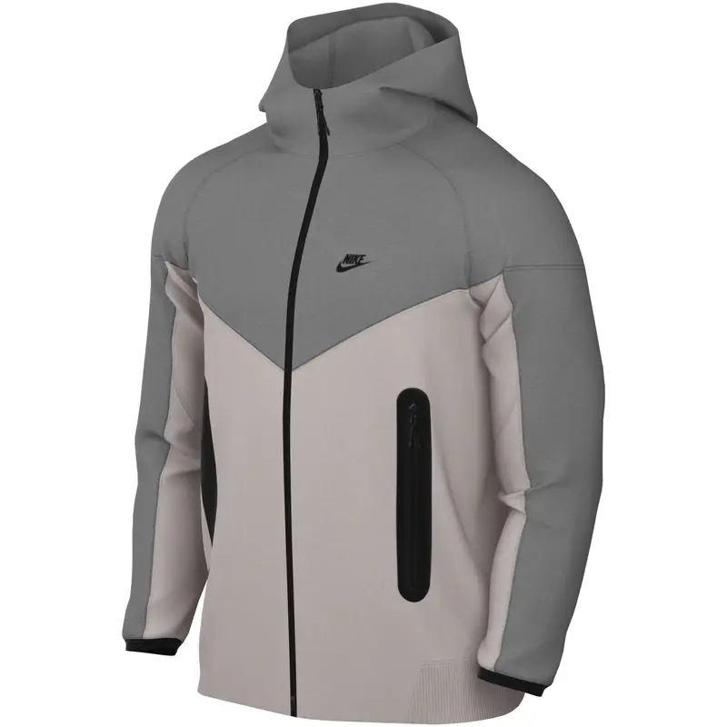 Felpa con cerniera a cappuccio Nike Tech Fleece Blanc