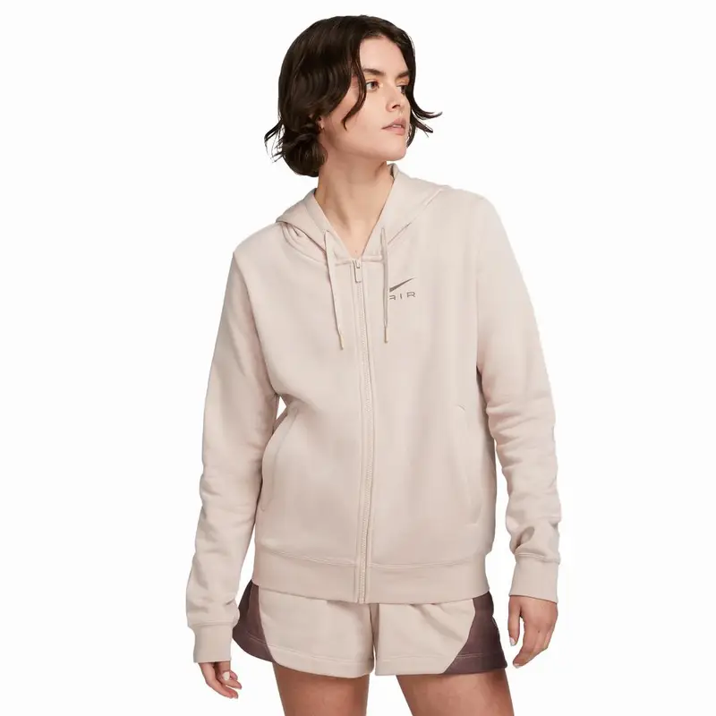 Felpa Con Cerniera E Cappuccio Rosa Donna M