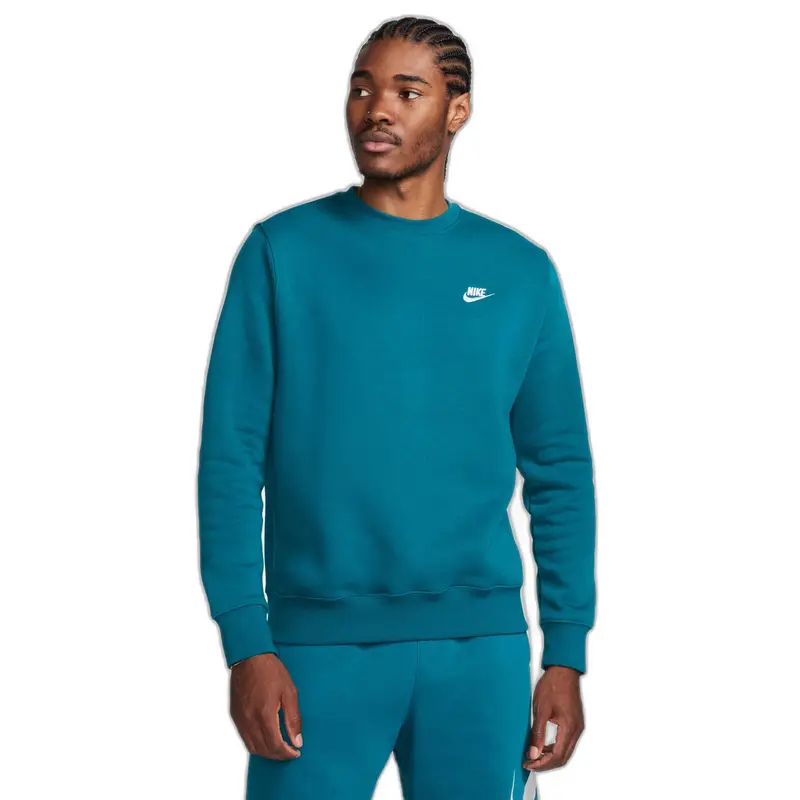 Felpa con scollo rotondo Nike Club Fleece Bleu