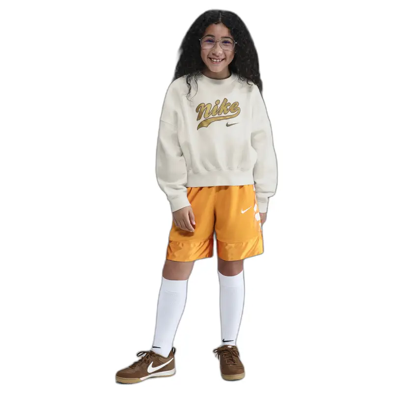Felpa da bambina Nike Beige