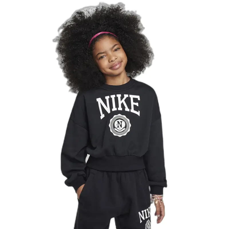 Felpa da bambina Nike Club Noir