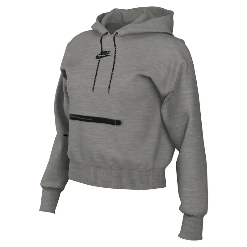Felpa da donna con cappuccio Nike Sportswear Tech Essential Gris