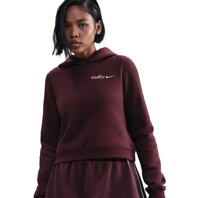 Felpa da donna Nike Phoenix Fleece Rouge