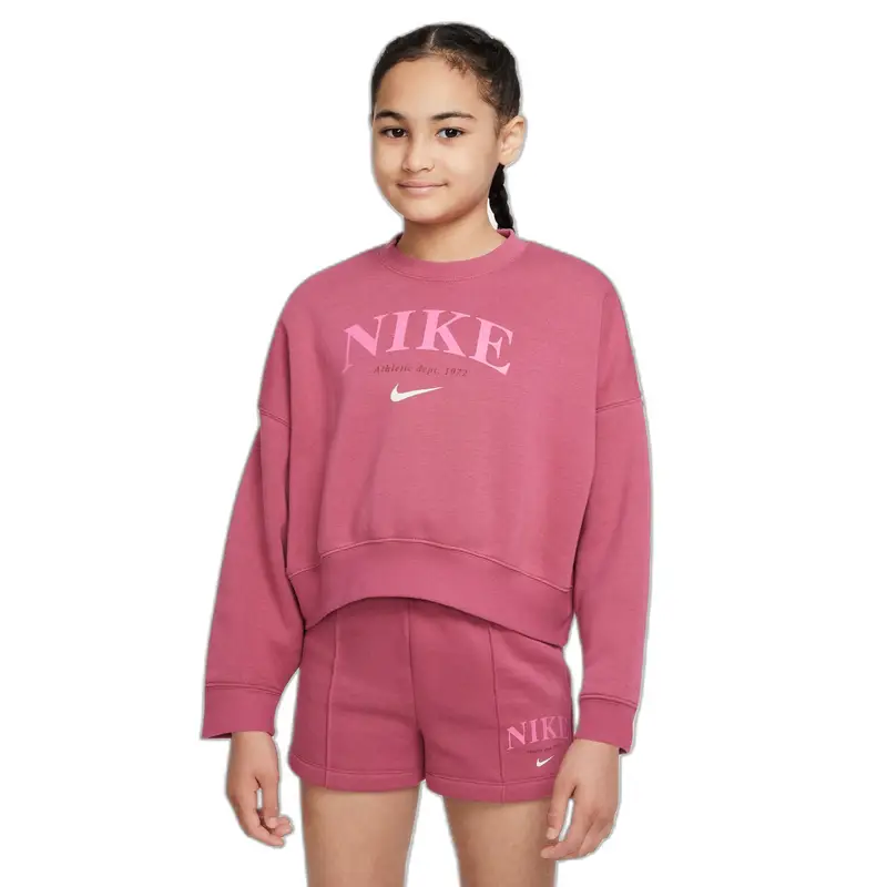 Felpa girocollo bambina Nike Sportswear Trend Rouge