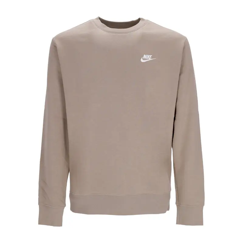 Felpa Girocollo Uomo Club Crew Bb Khaki/white
