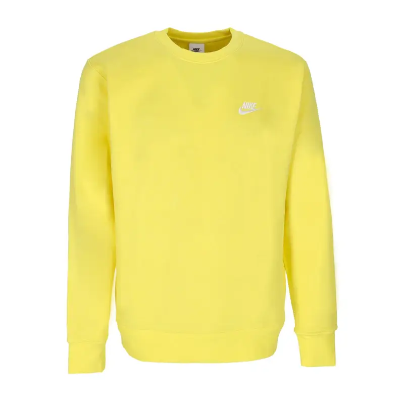 Felpa Girocollo Uomo Club Crew Bb Yellow Strike/white