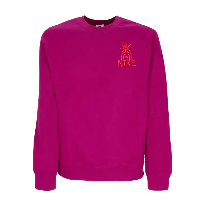 Felpa Girocollo Uomo Sportswear Hbr-c Bb Crewneck Dynamic Berry/lt Crimson