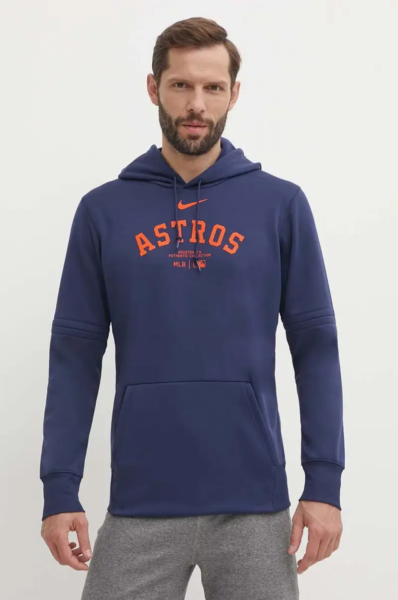 felpa Houston Astros uomo colore blu navy con cappuccio