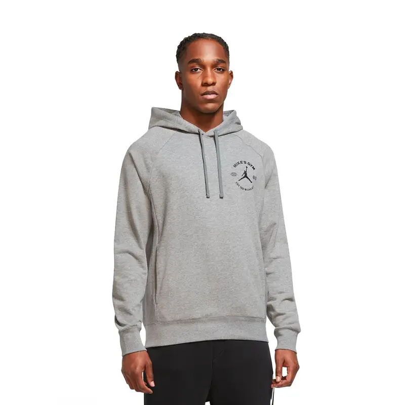 Felpa Jordan Con Cappuccio Logo Grigio Uomo XL