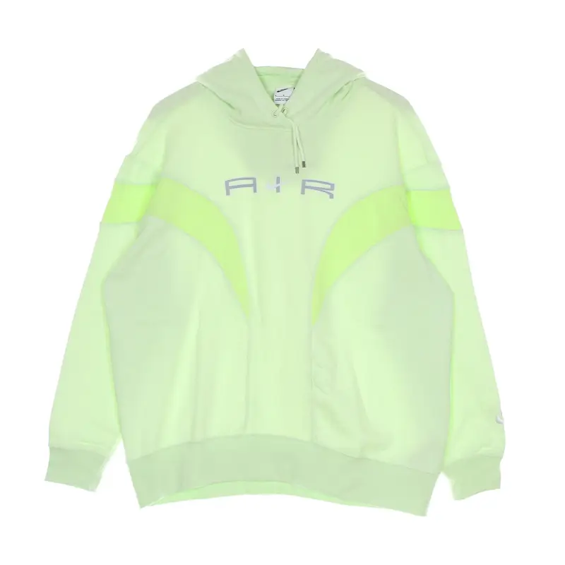 Felpa Leggera Cappuccio Donna Air Fleece Gx Hoodie Lime Ice/lt Lemon Twist/white