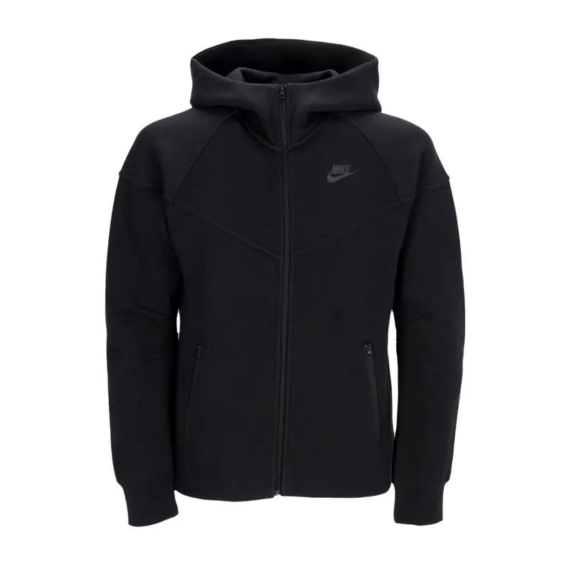 Felpa Leggera Cappuccio Zip Donna W Sportswear Tech Fleece Windrunner Full-zip Hoodie Black/black