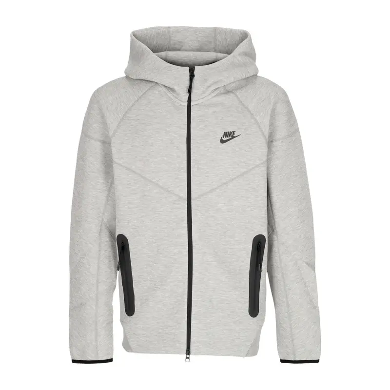 Felpa Leggera Cappuccio Zip Uomo Tech Fleece Full-zip Windrunner Hoodie Dk Grey Heather/black