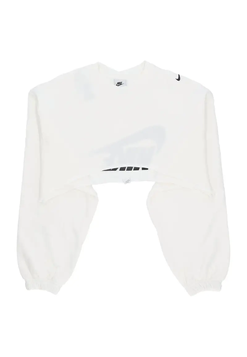 Felpa Leggera Girocollo Corta Donna W Sportswear Dance Oversized Shrug Sail/black