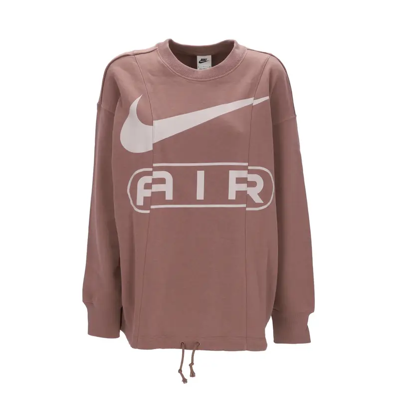 Felpa Leggera Girocollo Donna W Air Crewneck Smokey Mauve/platinum Violet