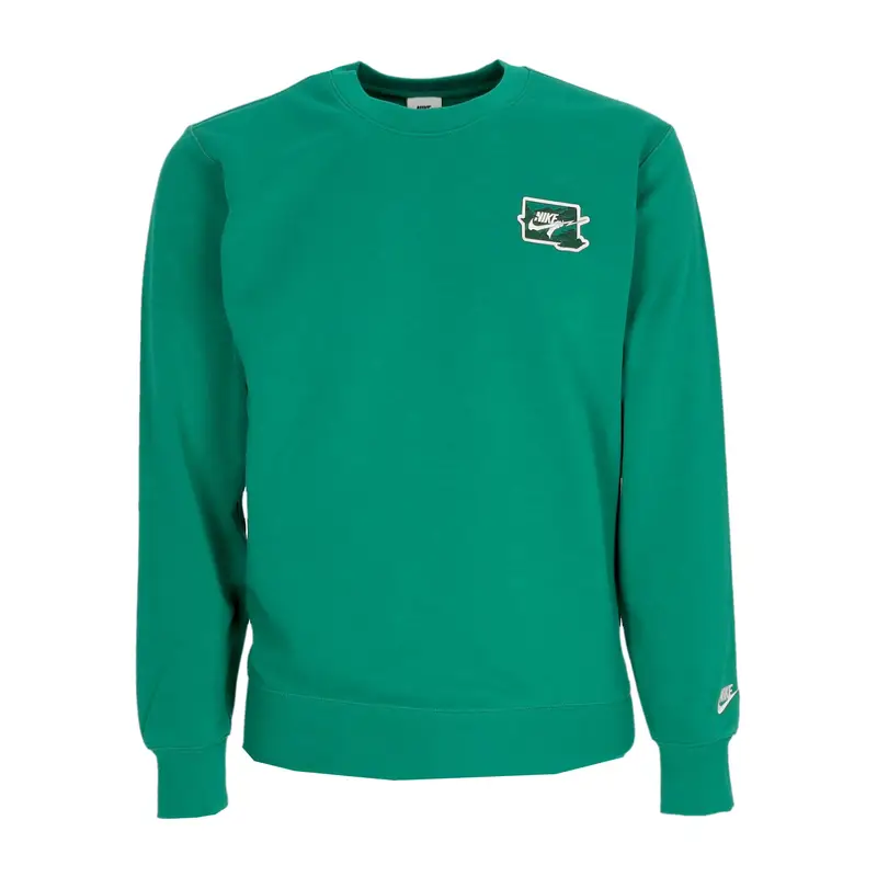 Felpa Leggera Girocollo Uomo Club French Terry Crewneck Malachite/sail