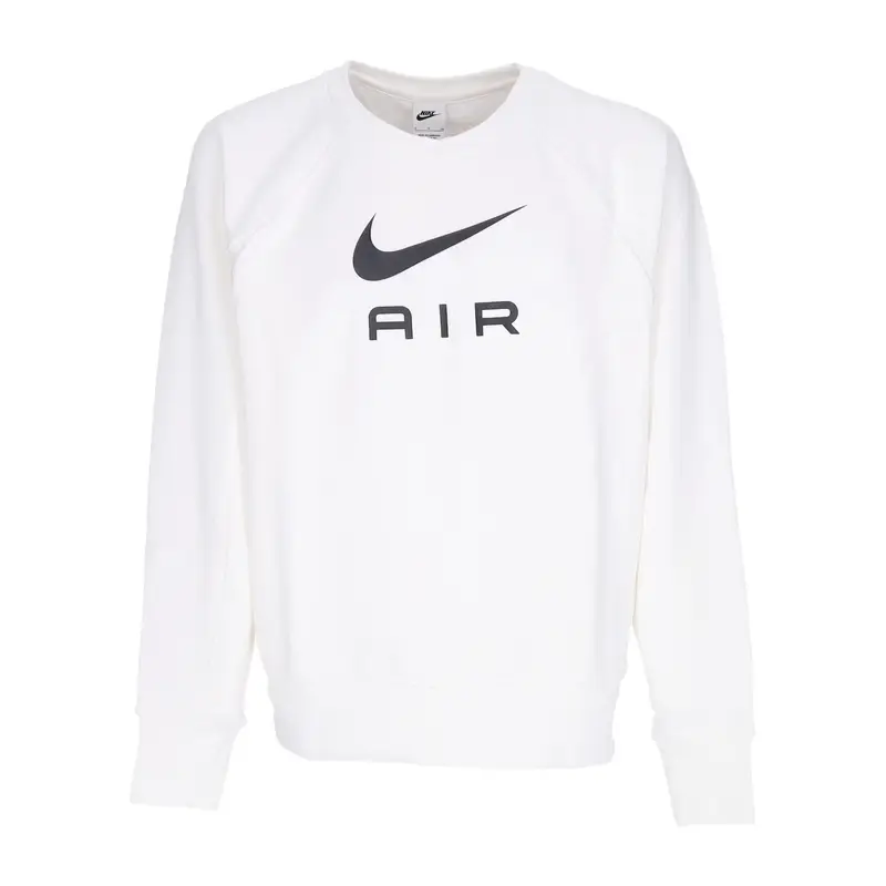 Felpa Leggera Girocollo Uomo Sportswear Air French Terry Crew White/black