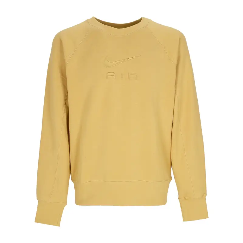 Felpa Leggera Girocollo Uomo Sportswear Air French Terry Crewneck Wheat Gold/wheat Gold