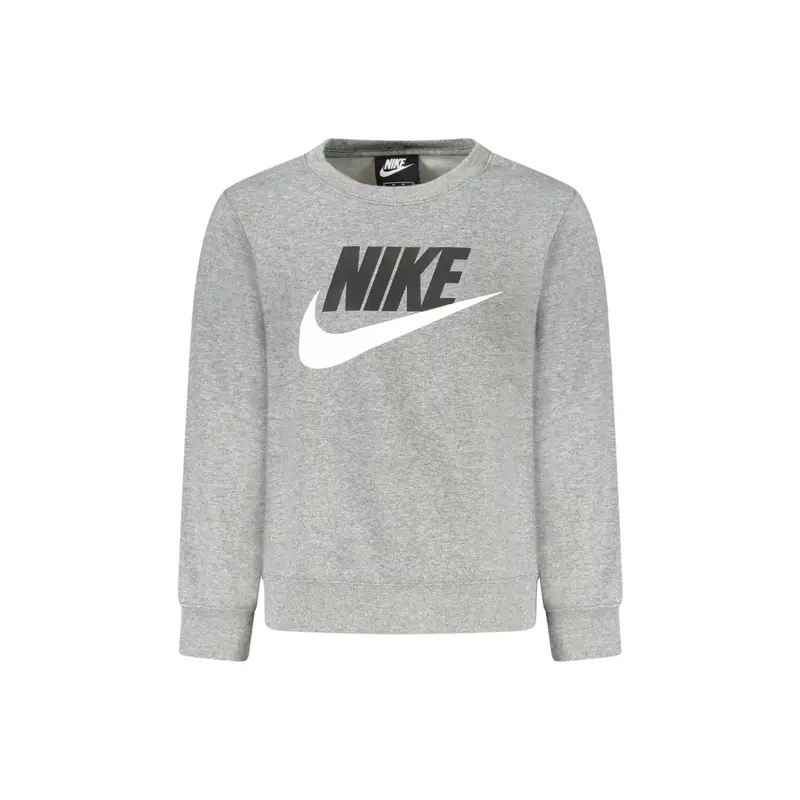 Nike Maglia Maniche Lunghe Unisex Grigia con Stampa Logo