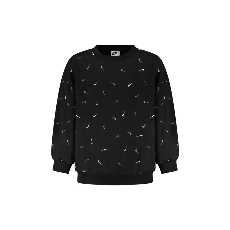 Nike Maglia Maniche Lunghe Unisex Nera con Stampa Logo