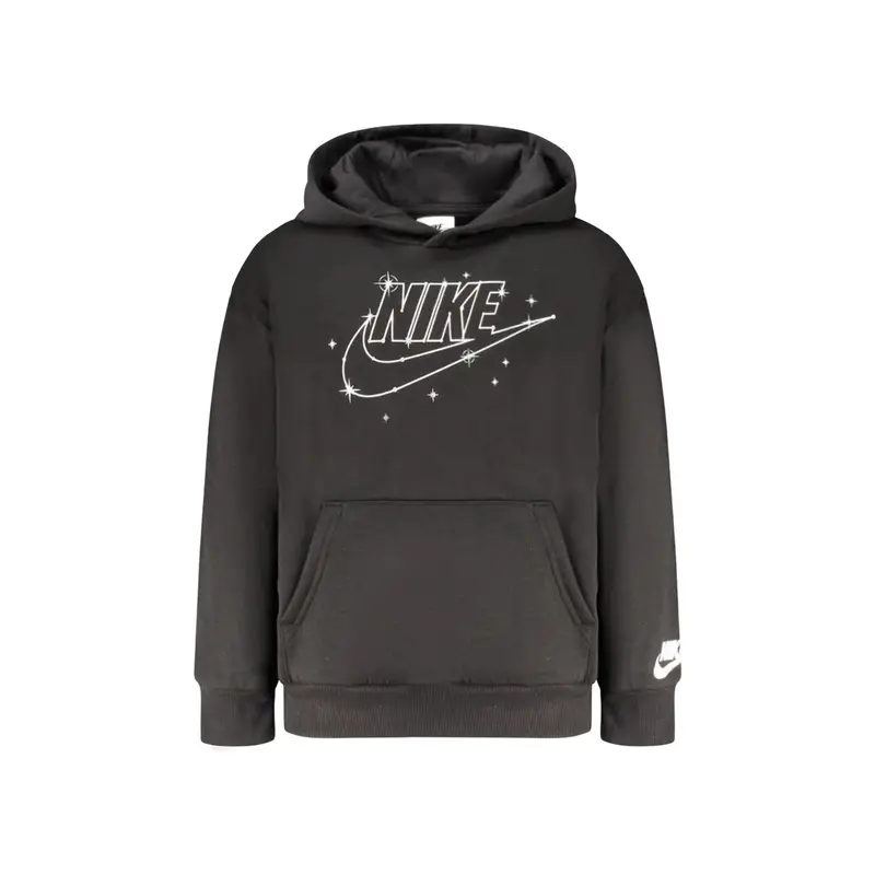 Nike Felpa Maniche Lunghe Unisex Nera con Stampa Logo