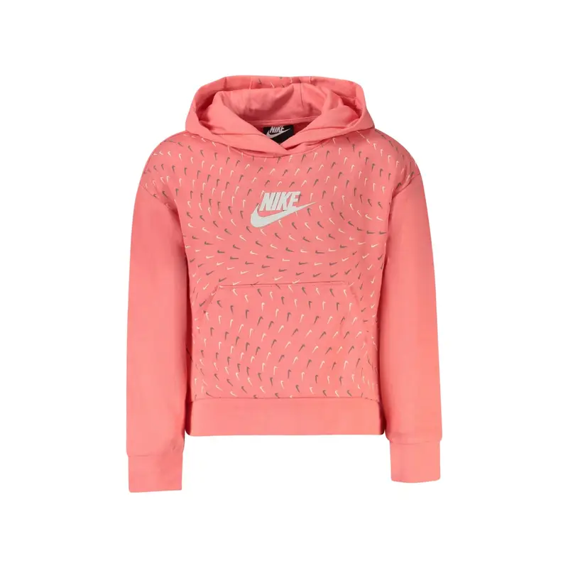 Nike Maglia Maniche Lunghe Unisex Rosa con Stampa Logo