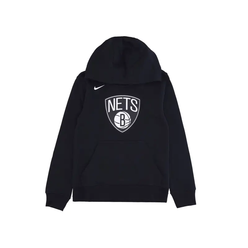 Felpa Nba Flc Essent Nets Nero Bianco Bambino M