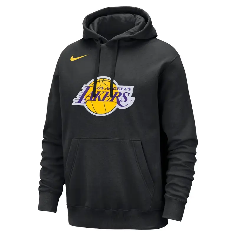 Felpa Nba Lakers Club Nero Giallo Uomo L