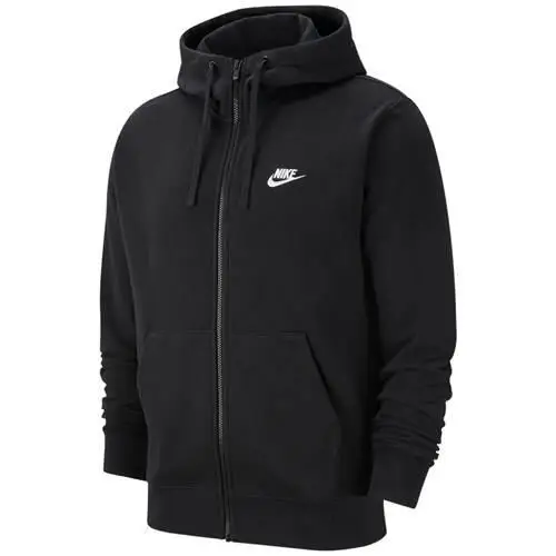 Felpa nike uomo club hoodie - nero | Nike Multi