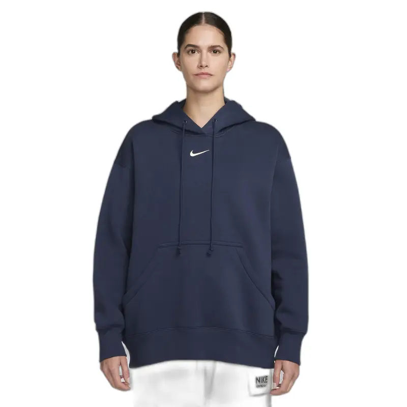 Felpa oversize con cappuccio da donna Nike Phoenix Bleu
