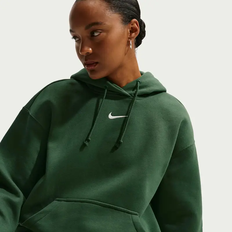Felpa oversize con cappuccio da donna Nike Phoenix Fleece Vert