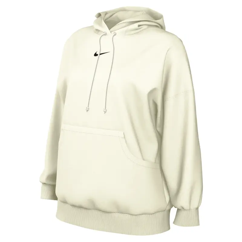 Felpa oversize da donna con cappuccio Nike Phoenix Fleece Blanc