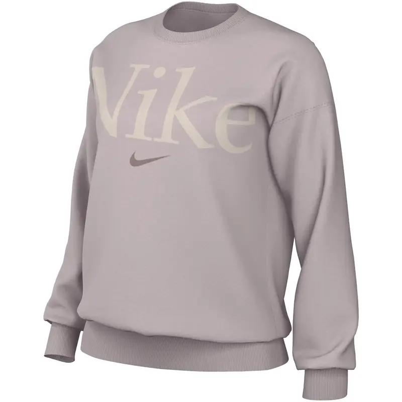 Felpa oversize da donna con scollo rotondo Nike Phoenix Fleece Violet