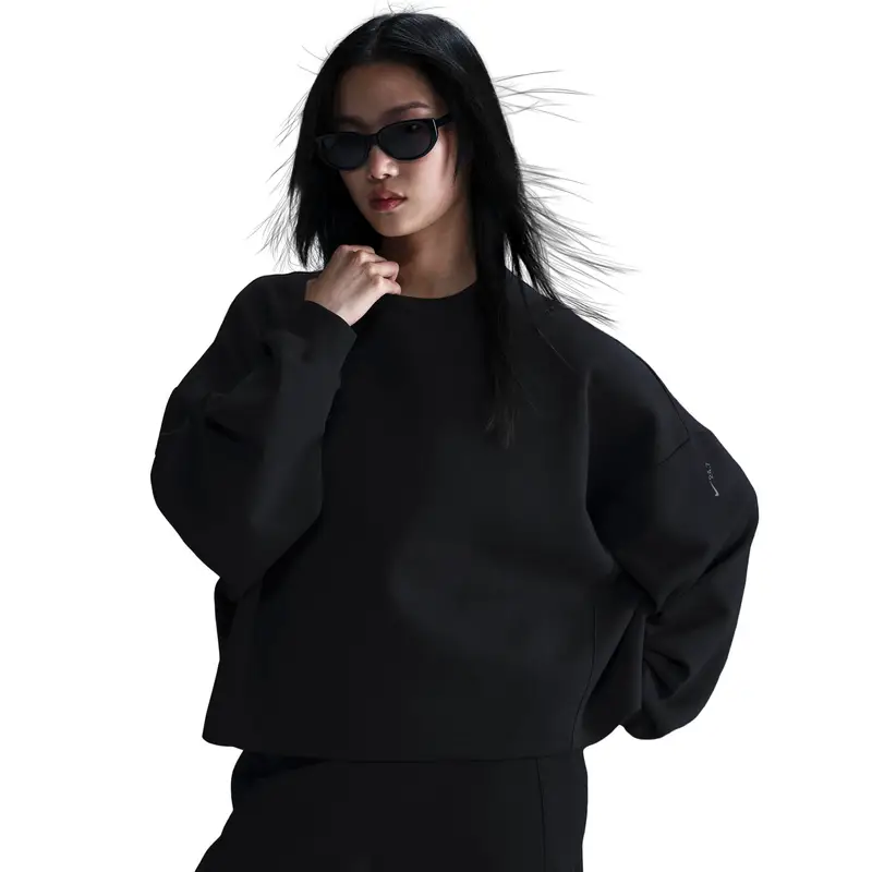 Felpa oversize da donna Nike Noir