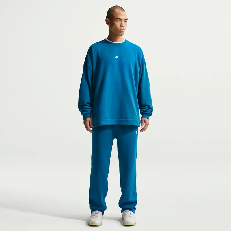 Felpa oversize in caldo cotone Nike Club Bleu