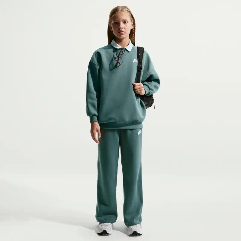 Felpa per bambini Nike Club Fleece Gris