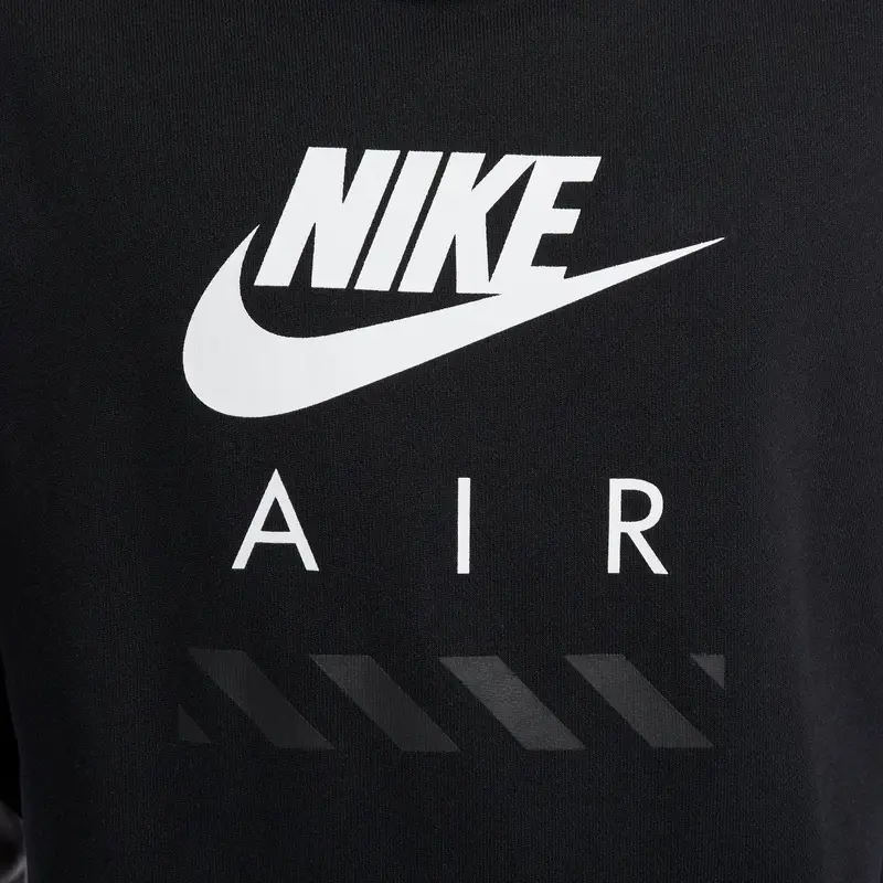 Nike Felpa Pullover con Cappuccio Color Block Uomo Nera miniatura 5