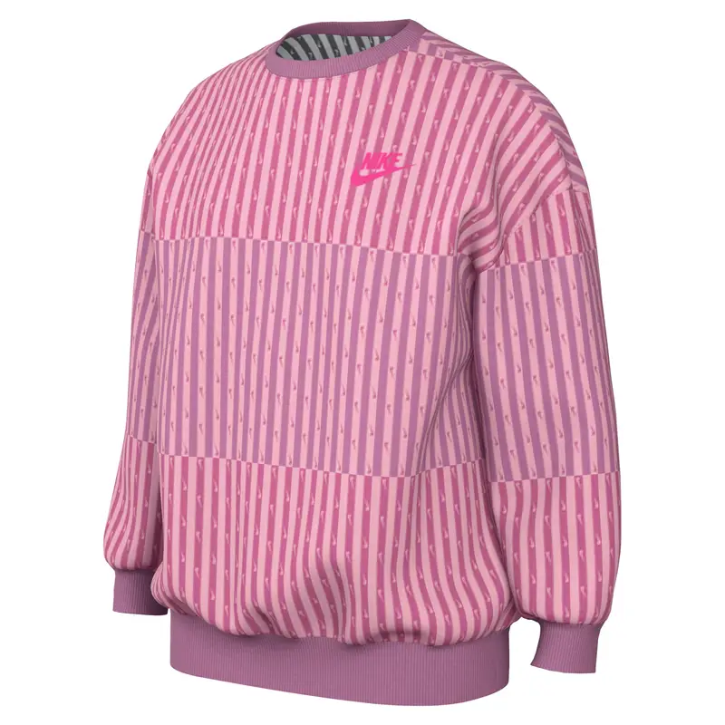 Felpa ragazza Nike Sportswear Club Fleece Rose