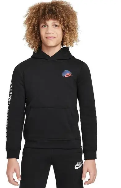 Felpa ragazzo nike sportswear standard issue - nero | Nike