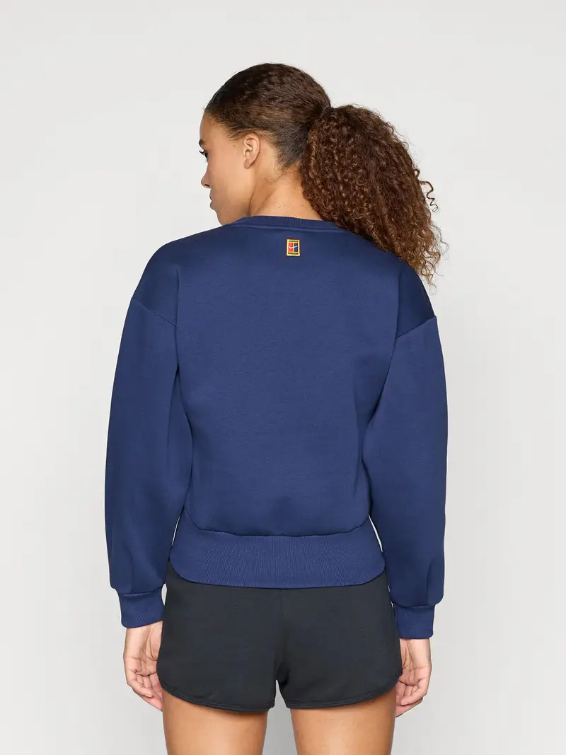 Felpa sportiva CRT navy / bianco miniatura 3