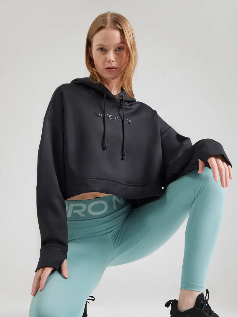 Felpa sportiva nero miniatura 2