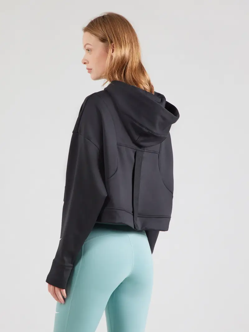 Felpa sportiva nero miniatura 3